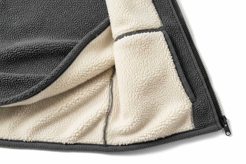 Lined Fleece Jacket - Lining Detail