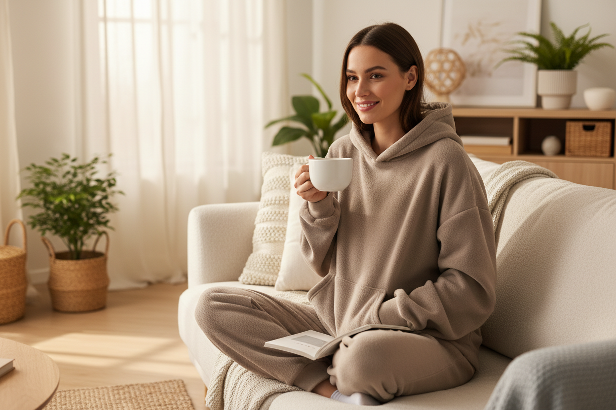 Oversized Fleece Hoodie - Lifestyle