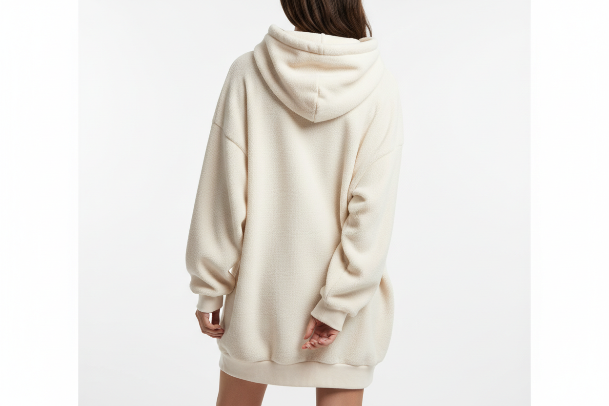 Oversized Fleece Hoodie - Achterkant