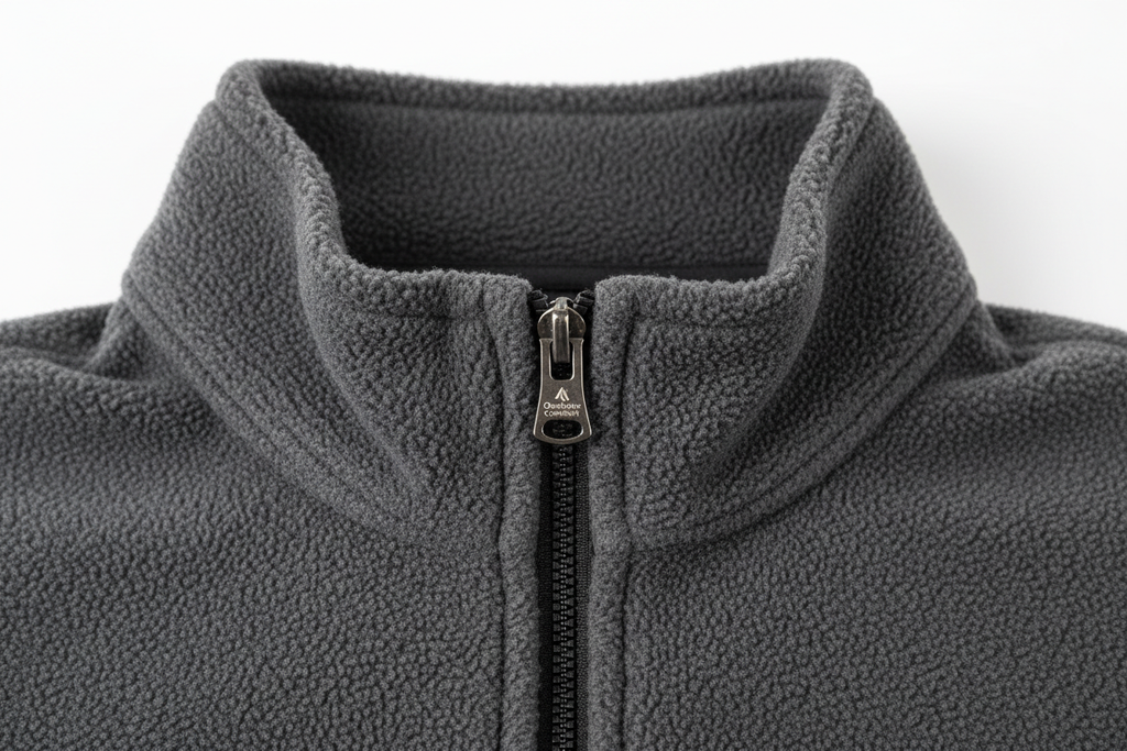 Cozy Fleece Pullover - Quarter-Zip Detail