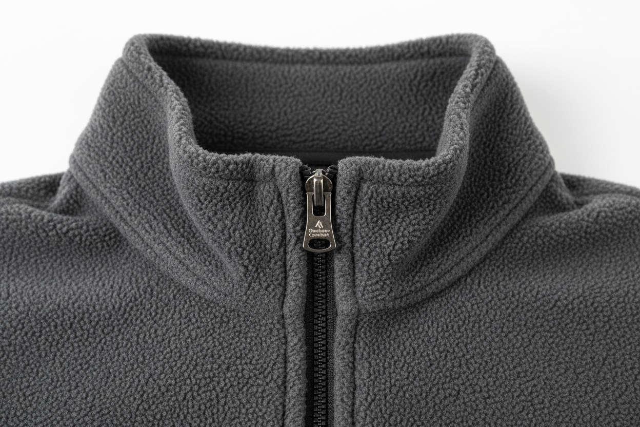Cozy Fleece Pullover - Quarter-Zip Detail