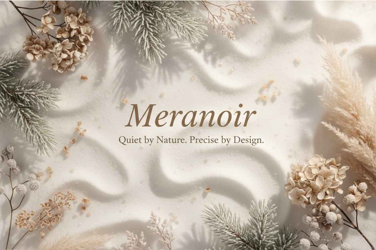 Meranoir Banner met Tagline